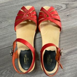 Swedish Hasbeens Cross Strap Debutante Size 8